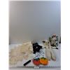 Image 1 : Lot: Lamb Chop Puppet, Lace Crochet, Carpet Beater (Goose), Misc