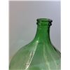 Image 2 : * Green Glass Demijohn Container - 25" x 18" - CANNOT SHIP