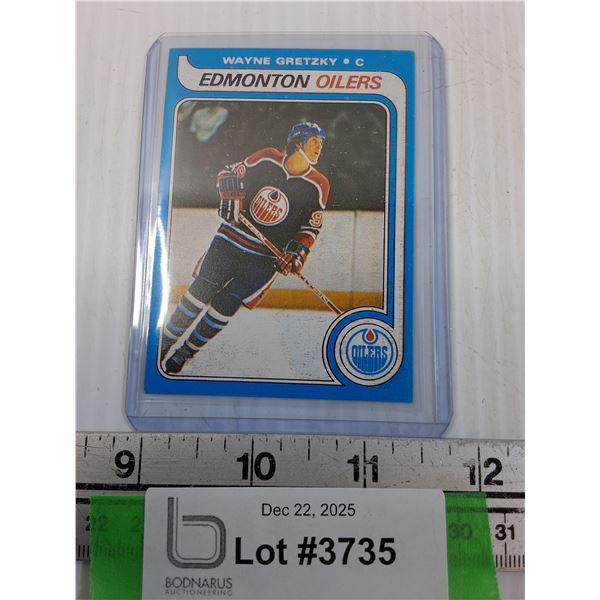 Wayne Gretzky Edmonton Oilers 1979 OPC Hockey Trading Card - CANNOT GUARANTEE AUTHENTICATION