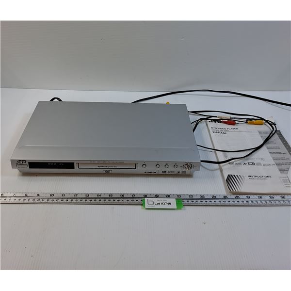 JVC DVD Player - Works - Has Manual