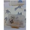 Image 5 : Cowboy Living Container, (2) Ice Trays, (8) Cowboy Horse Decals
