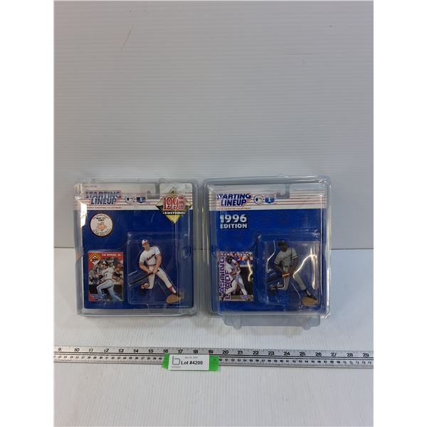 (2) Starting Lineup Figurines: 1995-96 - Cal Ripkin Jr & Frank Thomas