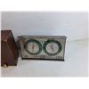 Image 5 : Renwen  & Westclox Electric & Mechanical Clocks - Powers On, As Is, Springfield Weather Station
