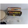 Image 6 : Ceramic & Glass Mugs - Calgary, Wall E, Fry's, (2) Glass Ashtrays, Headlights - As Is