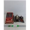 Image 1 : Vintage Tin Toys - Adding Machine Toy & Wilesco Steam Engine Base (Parts/Repair)