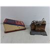 Image 6 : Vintage Tin Toys - Adding Machine Toy & Wilesco Steam Engine Base (Parts/Repair)