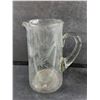 Image 2 : (2) Glass Pitchers 8" & 7"