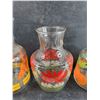 Image 3 : (3) Glass Vases 9" & 8"