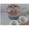 Image 4 : Aluminum Magnet Strips, Corelle Cups, Glassware, Misc
