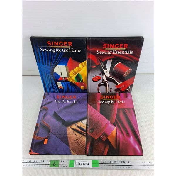 (4)  Singer Books - Sewing Style, The Perfect Fit, Sewing Essentials