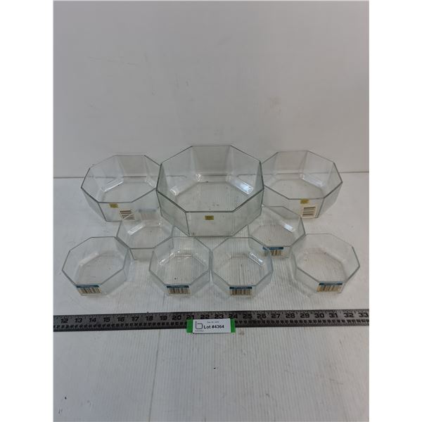 (9) Unused Arcoroc Salad Bowls from France