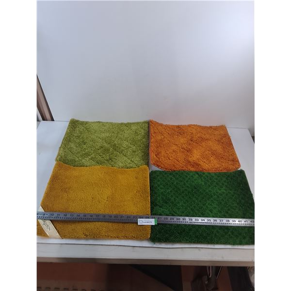 Set of 4 Bigelow Carpet Samples - 18" x 13" Each