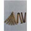 Image 2 : (3) Vintage Wooden Fold-Up Imperial Rulers
