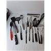 Image 3 : Kitchen Utensils- Whisks, Potato Masher, Tongs, Misc.