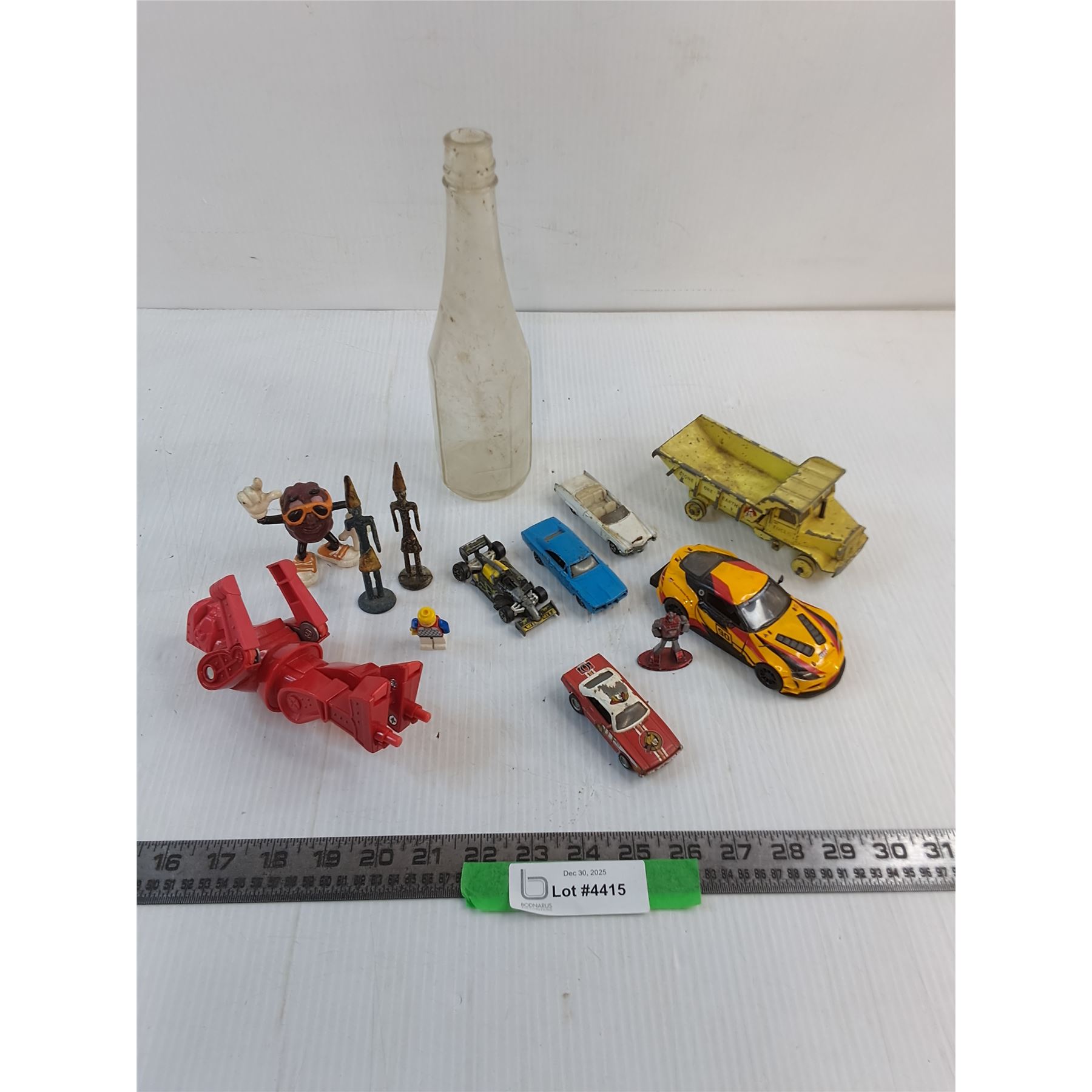Diecast Cars, Mr. Raisin Figurine, Rock 'Em Sock 'Em Robot, Misc ...