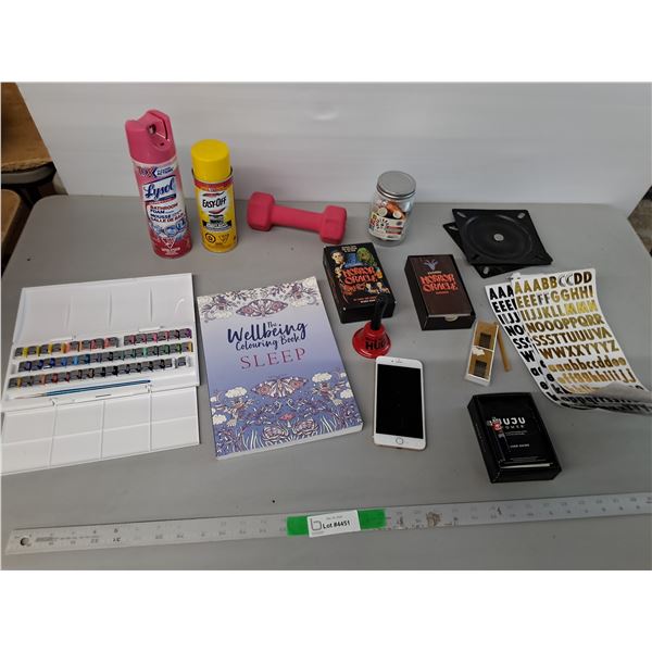 Adult Coloring Book, Watercolor Paint Set, 5 Lb. Dumbell, Misc - Cannot Ship Liquids