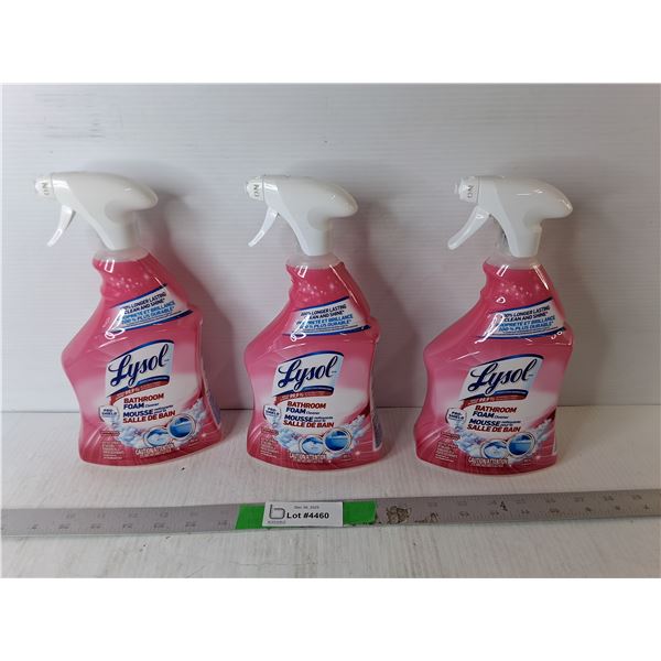 (3) Lysol Foam Bathroom Cleaners - Full, Cannot Ship