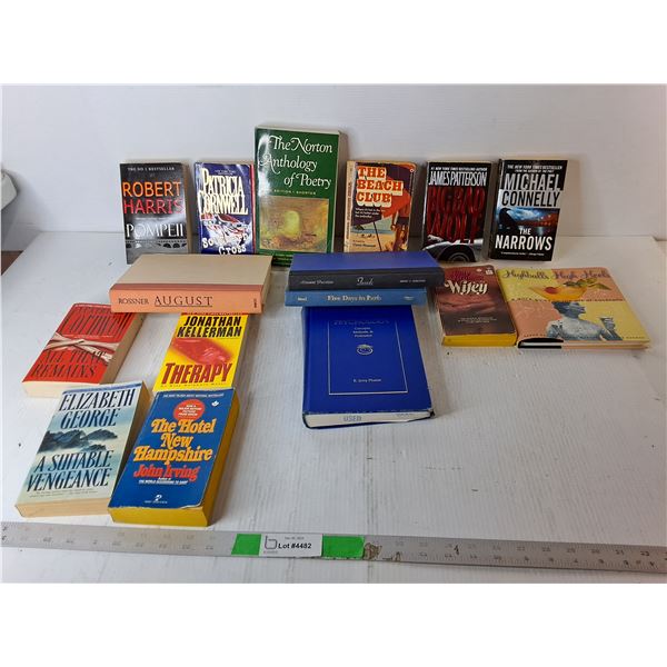 (16) Books by Judy Blume, Michael Connelly, Patricia Cornwell, Misc.