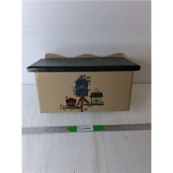 Wooden Painted Mailbox 15.5" x 8.25" x 10.25"