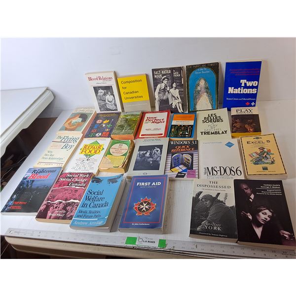 (25) Books- The Disposessed, The Flying Boy, Righteous Blood, Misc,
