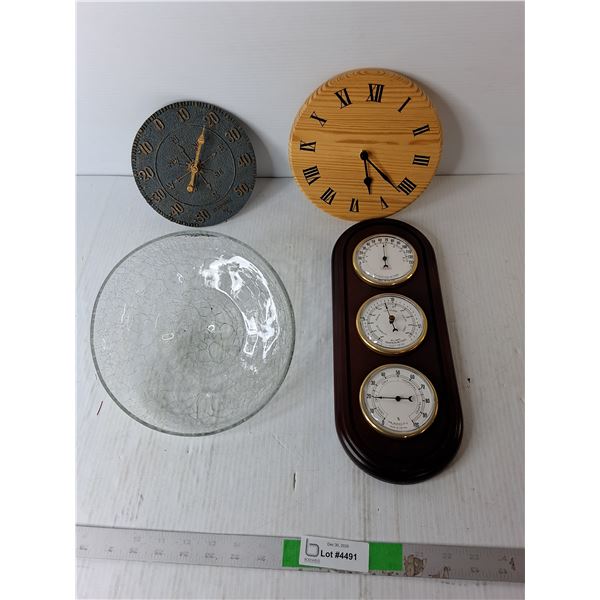 Weather Stations & Wall Clock