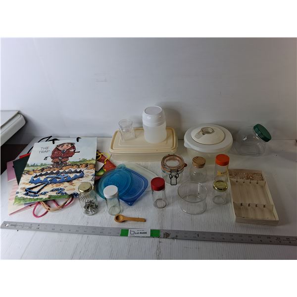 Glass & Plastic Containers, Gift Bags, Misc.
