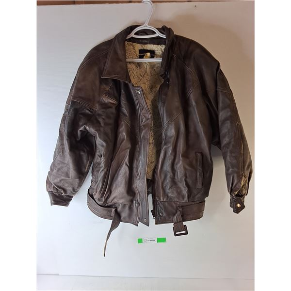 Impromptu Leather Jacket (Broken Zipper)- M