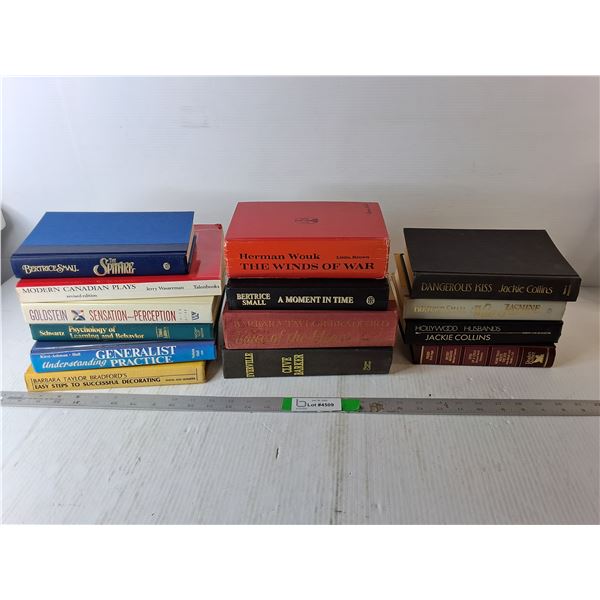 (14) Vintage Books- The Spitfire, Hollywood Husbands, Voice of the Heart, Misc.