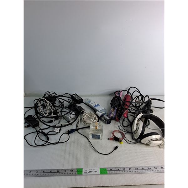 (3) Hair Straighteners- Not Tested, Headphones, Element Edition Perfume- As Is