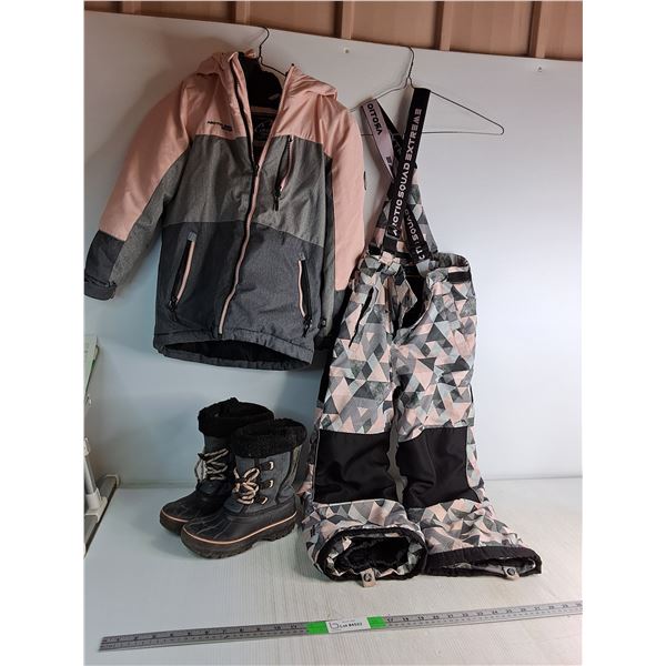 Arctic Squad Extreme Children's Snow Suit, Boots Size 1, Snow Pants 