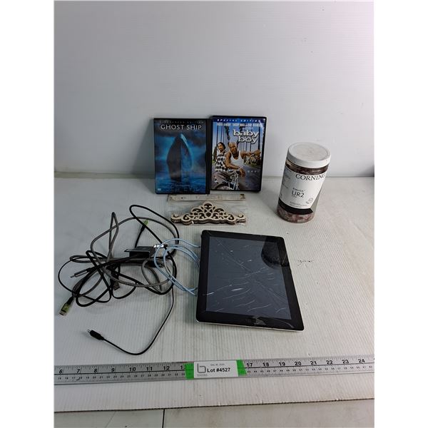 (2) DVDS, UR2 Connectors, IPad- As Is