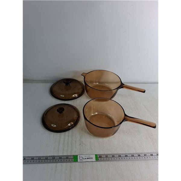 Vision Glass Pots With Lids, 15L - 25L
