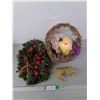Image 1 : Easter Basket & Christmas Wreath