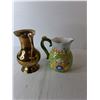 Image 2 : Ceramic & Brass Pitchers Up to 9.25"