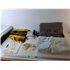 Image 1 : Wool RCMP Throw Blanket - ~80" x ~63",  Acrylic Throw Blankets, Teatowels, Misc.