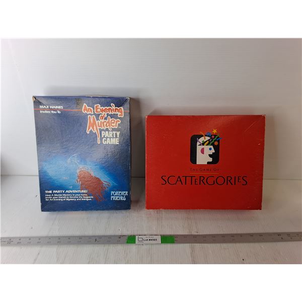(2) Games- Scattergories & An Evening of Murder