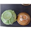Image 2 : (7) Ceramic Bowls & Greece Postcard Style Painting