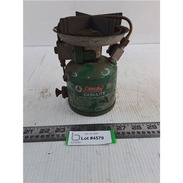 Coleman Easi-Lite Single Burner Camp Stove, As is - PICK UP ONLY