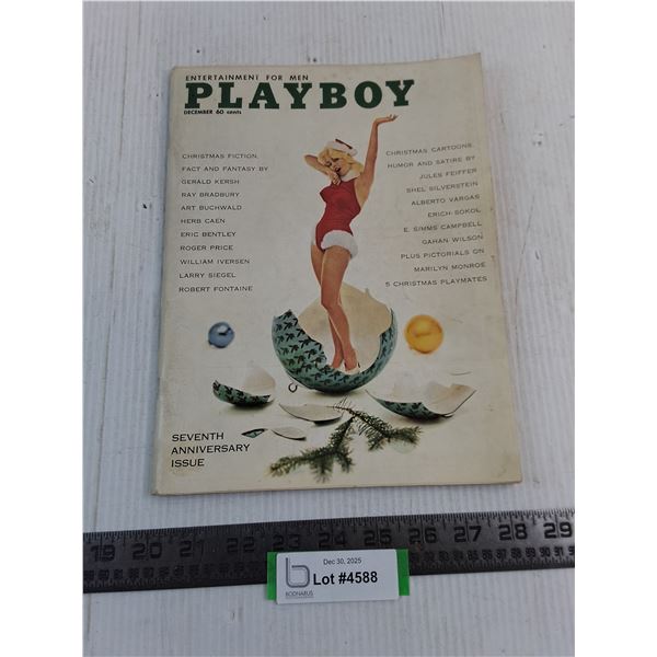 Vintage December 1959 Playboy Magazine