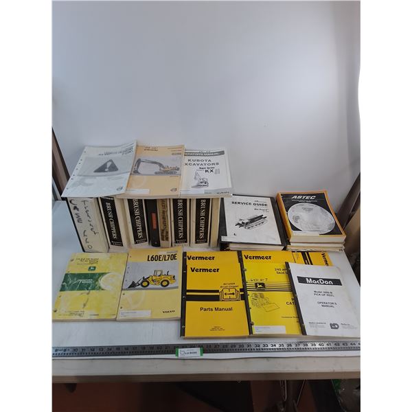Large Quantity Service Manuals (Wood Chippers, Trenchers, Loaders, Excavators, Agro) - Cannot Ship