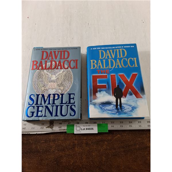 (2) David Baldacci Books, Simple Genius, The Fix