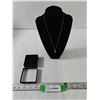Image 1 : ^ Womens Sterling Silver Necklace w/ Swan Pendant, Marked 925 w/ Box