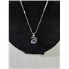 Image 3 : ^ Womens Sterling Silver Necklace w/ Swan Pendant, Marked 925 w/ Box