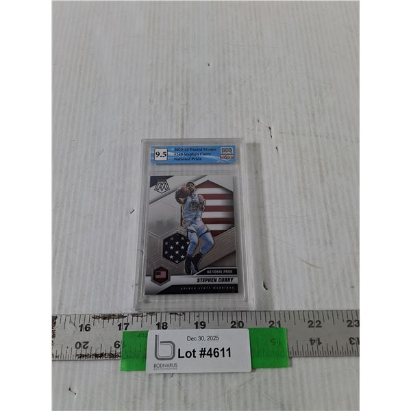 2020-21 Panini Mosaic Stephen Curry National Pride Basketball Card, Cannot Guarantee Authenticity