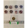 Image 1 : (9) NHL/ MLB Collector Trading Coins, Jack Hughes, Sidney Crosby, Misc, Cannot Guarantee Authenticit