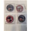 Image 2 : (9) NHL/ MLB Collector Trading Coins, Jack Hughes, Sidney Crosby, Misc, Cannot Guarantee Authenticit