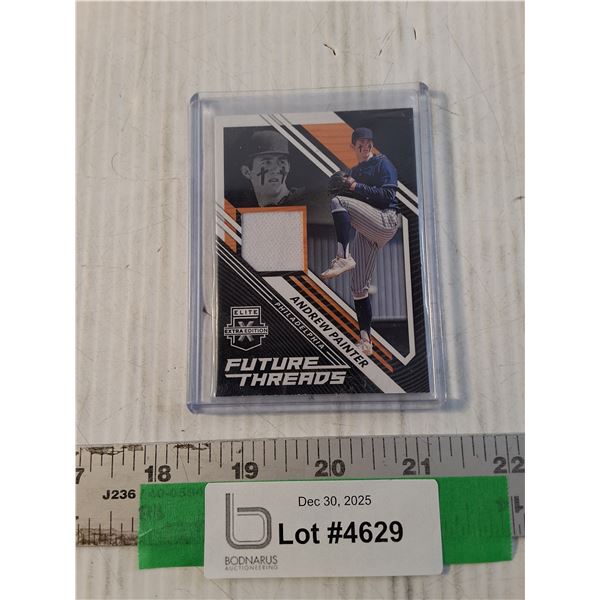Andrew Painter, Elite Extra Edition Gameworn Baseball Card, Cannot Guarantee Authenticity