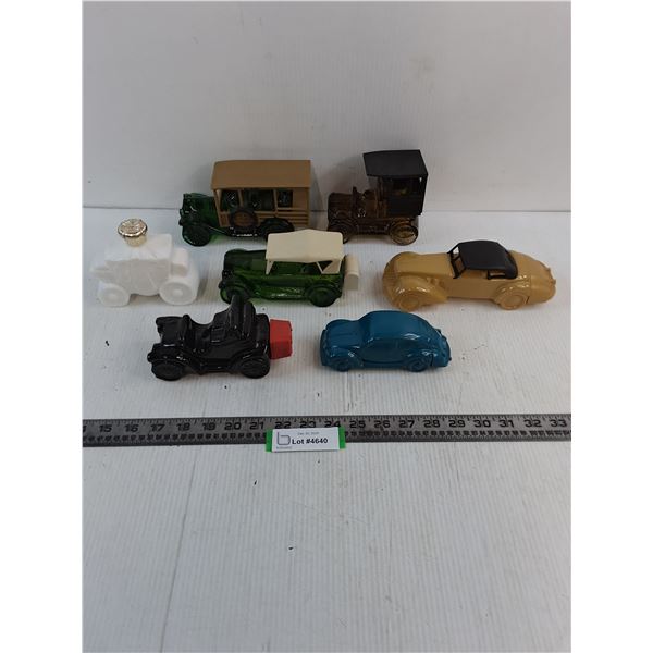 (7) Vintage 'Mostly Full' AVON Vehicle Bottles - Cannot Ship