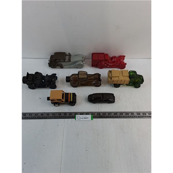 (7) Vintage 'Mostly Full' AVON Vehicle Bottles - Cannot Ship