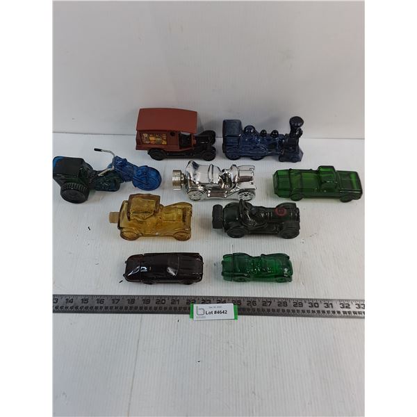 (9) Vintage 'Mostly Full' AVON Vehicle Bottles - Cannot Ship